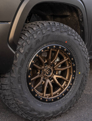 22X10 Fuel 1PC D681 REBEL RIMS - MATTE BRONZE BLACK BEAD RING 6X139.7