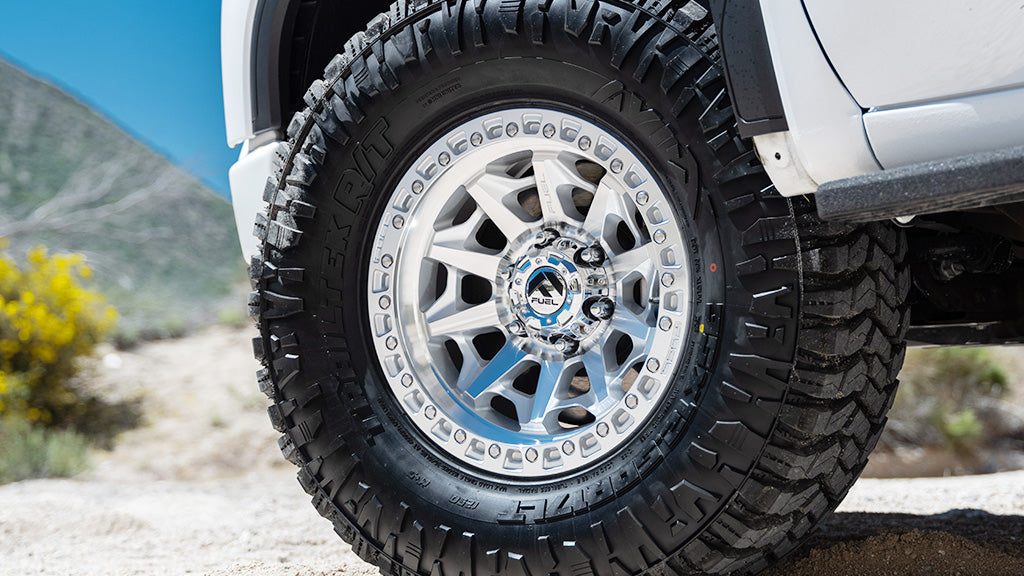 20X9 Fuel 1PC D883 COVERT RIMS -  SILVER W/ MACHINED FACE 6X139.7