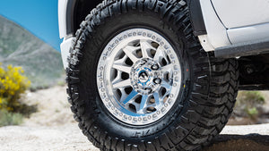 20X9 Fuel 1PC D883 COVERT RIMS -  SILVER W/ MACHINED FACE 6X139.7
