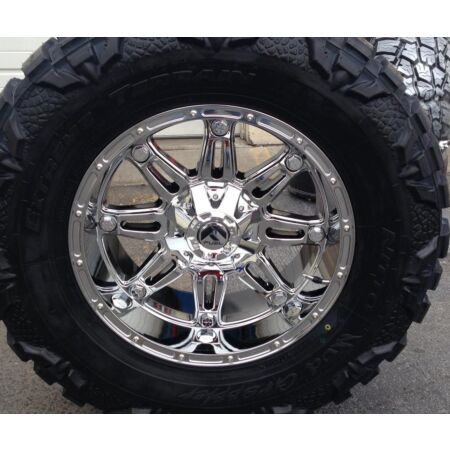 22X9.5 Fuel 1PC D530 HOSTAGE RIMS - CHROME PLATED 6X135/6X139.7