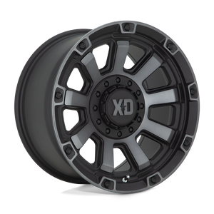 20X9 XD XD852 GAUNTLET SATIN BLACK W/ GRAY TINT 8X165.1