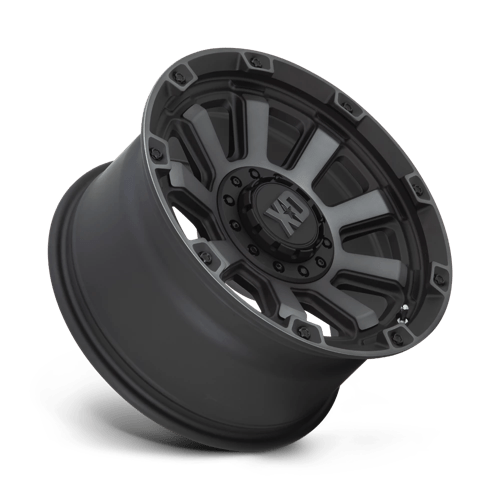 17X9 XD XD852 GAUNTLET SATIN BLACK W/ GRAY TINT 5X120.65