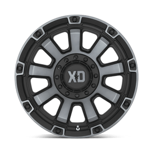 20X10 XD XD852 GAUNTLET SATIN BLACK W/ GRAY TINT 8X165.1