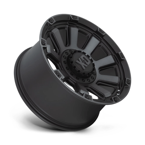 20X10 XD XD852 GAUNTLET SATIN BLACK W/ GRAY TINT 6X135/6X139.7