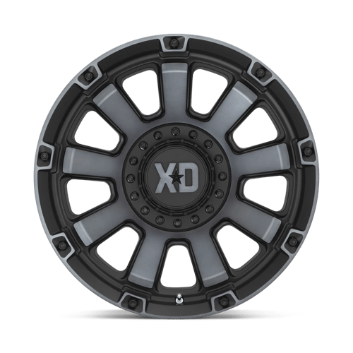 20X10 XD XD852 GAUNTLET SATIN BLACK W/ GRAY TINT 6X135/6X139.7