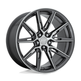 20X10.5 Niche 1PC M220 GEMELLO GLOSS ANTHRACITE MACHINED 5X115