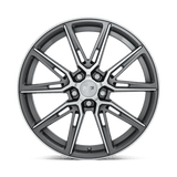 20X9 Niche 1PC M220 GEMELLO GLOSS ANTHRACITE MACHINED 5X114.3