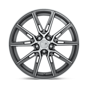 20X9 Niche 1PC M220 GEMELLO GLOSS ANTHRACITE MACHINED 5X114.3