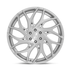 20X9 DUB 1PC S261 G.O.A.T. SILVER BRUSHED FACE 5X120