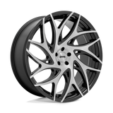 20X9 DUB 1PC S260 G.O.A.T. BRUSH FACE GBLK DRK TINT SPOKE 5X120