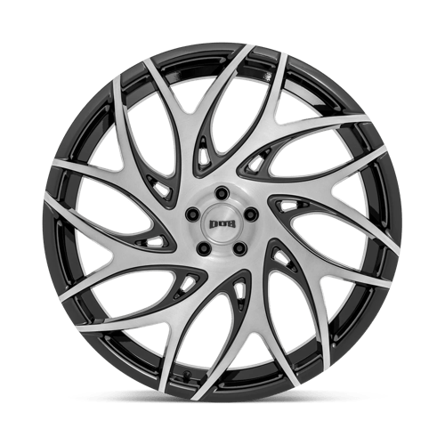 20X9 DUB 1PC S260 G.O.A.T. BRUSH FACE GBLK DRK TINT SPOKE 5X120