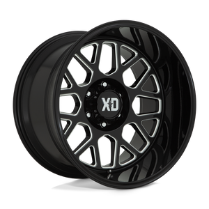20X10 XD XD849 GRENADE II GLOSS BLACK MILLED 6X139.7