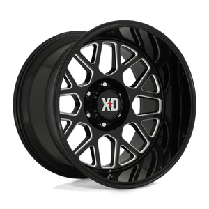 20X10 XD XD849 GRENADE II GLOSS BLACK MILLED 6X139.7