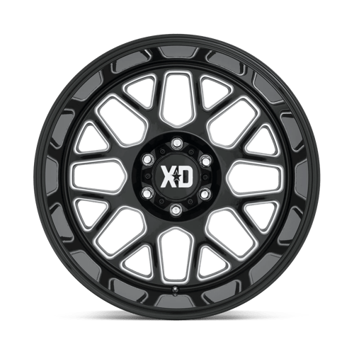20X10 XD XD849 GRENADE II GLOSS BLACK MILLED 6X139.7