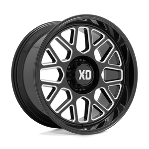 20X10 XD XD849 GRENADE II GLOSS BLACK MILLED 5X139.7