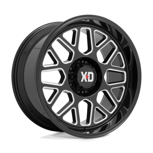 20X9 XD XD849 GRENADE II GLOSS BLACK MILLED 6X139.7