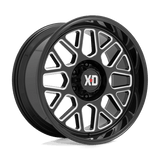 20X10 XD XD849 GRENADE II GLOSS BLACK MILLED 5X127