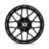20X10 XD XD849 GRENADE II GLOSS BLACK MILLED 5X127