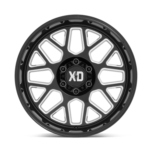 22X12 XD XD849 GRENADE II GLOSS BLACK MILLED 8X165.1