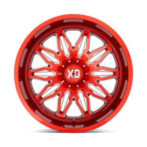 22X12 XD XD859 GUNNER CANDY RED MILLED 6X135/6X139.7