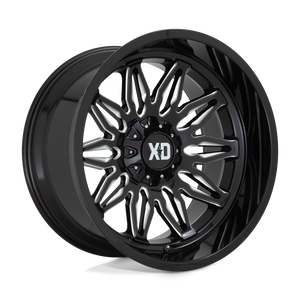 22X12 XD XD859 GUNNER GLOSS BLACK MILLED 6X135/6X139.7