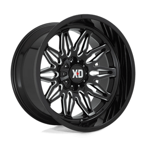 22X10 XD XD859 GUNNER GLOSS BLACK MILLED 6X135/6X139.7