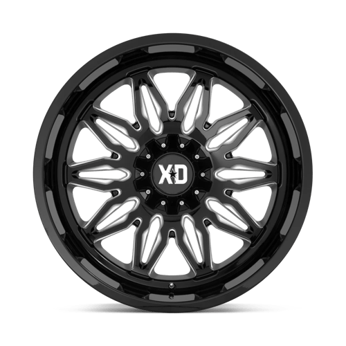 22X12 XD XD859 GUNNER GLOSS BLACK MILLED 6X135/6X139.7