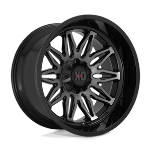 22X12 XD XD859 GUNNER GLOSS BLACK MACH W/ GRAY TINT 5X127/5X139.7