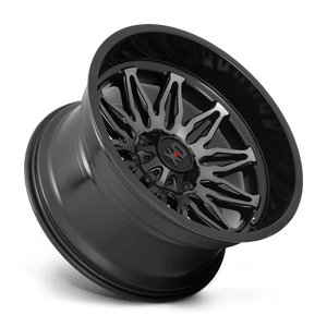 22X10 XD XD859 GUNNER GLOSS BLACK MACH W/ GRAY TINT 6X135/6X139.7