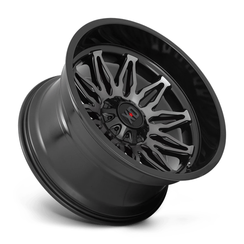 20X10 XD XD859 GUNNER GLOSS BLACK MACH W/ GRAY TINT 6X135/6X139.7