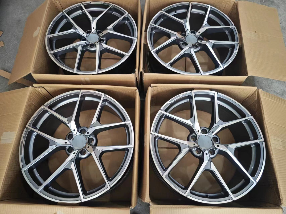20” Rims - Made to Fit Mercedes-Benz C 300 (RWD), C 300 4MATIC (AWD), C 300e (plug-in hybrid), AMG C 43, AMG C 63 S | OE Style | 2020 2021 2022 2023 2024 2025 2026 | 20x8.5/9.5 Wheels Brand New - Model 39