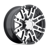 22X9.5 Helo HE835 GLOSS BLACK MACHINED 6X139.7