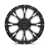 17X9 Helo HE879 GLOSS BLACK MACHINED & MILLED 5X127