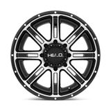 20X9 Helo HE900 GLOSS BLACK MACHINED 6X139.7