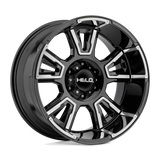 20X9 Helo HE914 GLOSS BLACK MACHINED 6X139.7