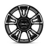 20X9 Helo HE914 GLOSS BLACK MACHINED 6X139.7