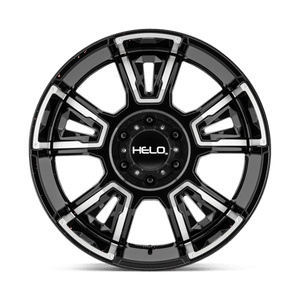 20X9 Helo HE914 GLOSS BLACK MACHINED 6X139.7