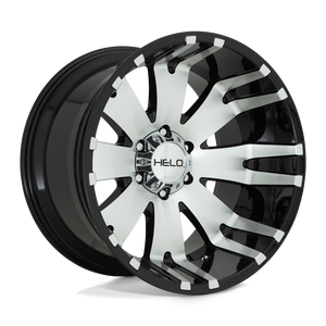 20X9 Helo HE917 GLOSS BLACK MACHINED 5X127