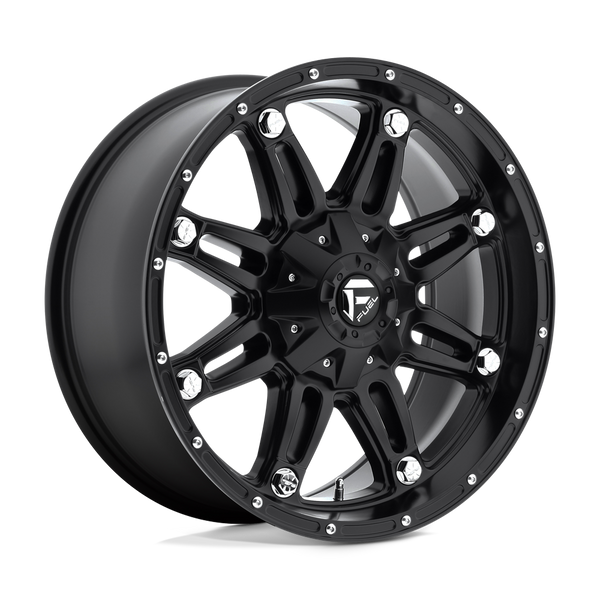20X9 Fuel 1PC D531 HOSTAGE RIMS - MATTE BLACK 6X135/6X139.7