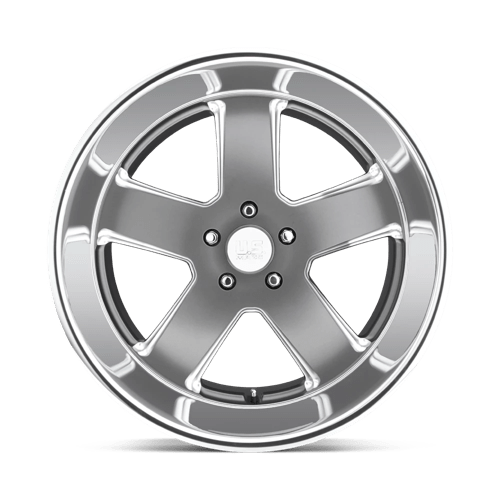 20X8 US Mag 1PC U118 HUSTLER MATTE GUN METAL 5X120.65