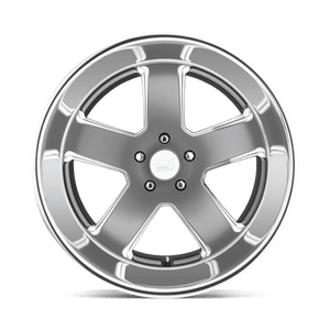 20X8 US Mag 1PC U118 HUSTLER MATTE GUN METAL 5X120.65