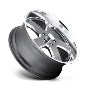 20X9.5 US Mag 1PC U118 HUSTLER MATTE GUN METAL 5X127