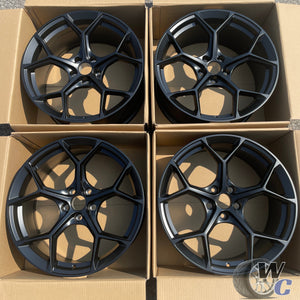 22” Wheels Fit Audi RS6 2021–2026 |  OE Style Rims |  Satin Black |  Set of 4