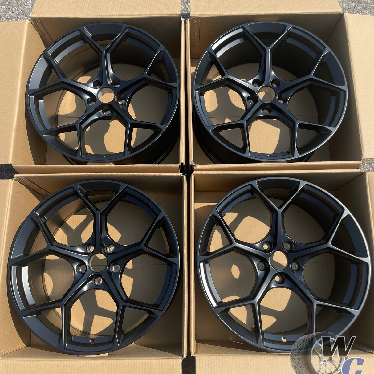 22” Wheels Fit Audi Q5 2018–2025 |  OE Style Rims |  Satin Black |  Set of 4