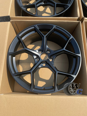 22” Wheels Fit Audi Q5 2018–2025 |  OE Style Rims |  Satin Black |  Set of 4