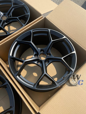 22” Wheels Fit Audi Q5 2018–2025 |  OE Style Rims |  Satin Black |  Set of 4