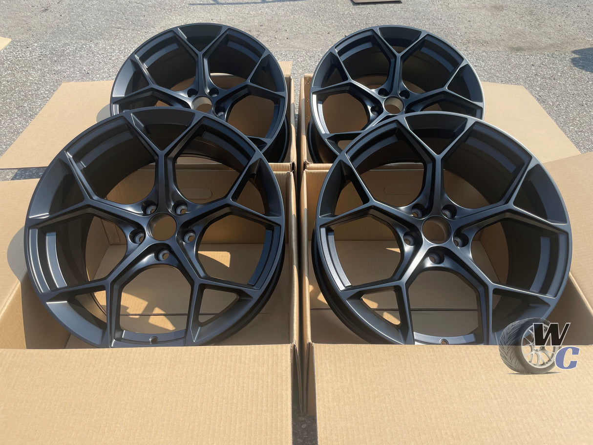 22” Wheels Fit Audi Q5 2018–2025 |  OE Style Rims |  Satin Black |  Set of 4
