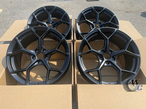 22” Wheels Fit Audi Q5 2018–2025 |  OE Style Rims |  Satin Black |  Set of 4