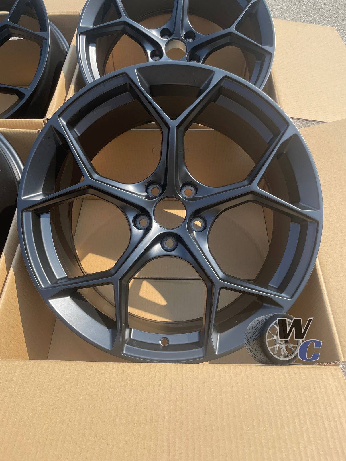 22” Wheels Fit Audi Q5 2018–2025 |  OE Style Rims |  Satin Black |  Set of 4