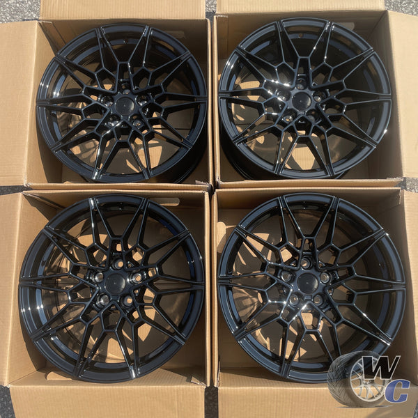 19” Wheels Fit BMW 6 Series 2018–2020 |  Factory Style Rims |  Gloss Black |  Staggered Set of 4